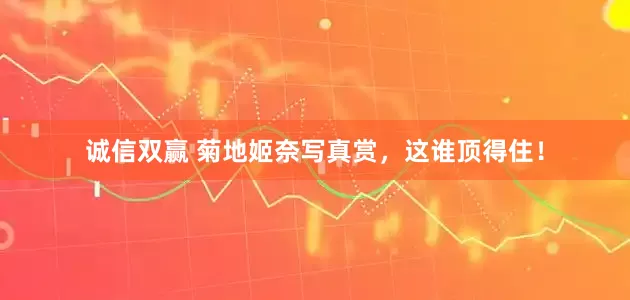 诚信双赢 菊地姬奈写真赏，这谁顶得住！