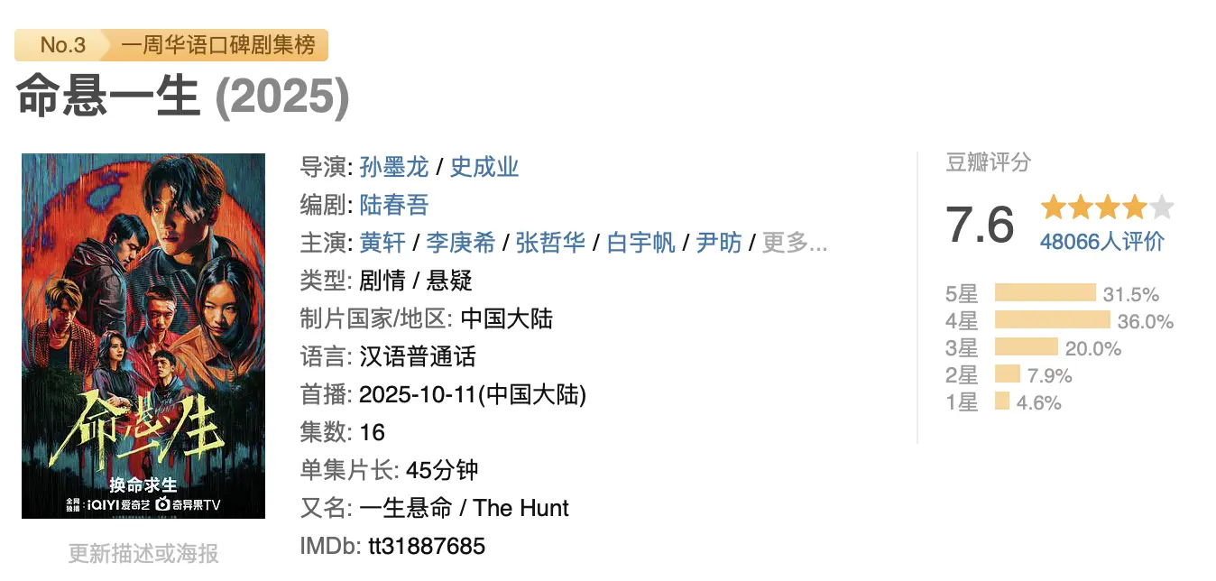 博远策略 把《命悬一线》和《重影》放在一起看，两部剧的差别就出来了
